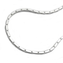 Armband 1x1mm Kobrakette 4x diamantiert Silber 925 19cm