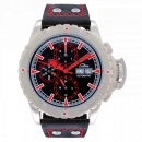 SELVA Herren Armbanduhr Vasco schwarz rot