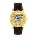 SELVA Herren Armbanduhr Ramon Sonne Mond skelettiert vergoldet