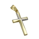 Anhnger kleines Kreuz 9Kt 375 GOLD