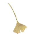 Brosche 64mm Ginkgoblatt 9Kt 375 GOLD