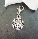 Anhnger Charm Schneeflocke 14x14