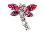 Brosche Schmetterling ros/amethyst