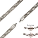 Edelstahl Collier Himbeerkette 8mm fr Wechelschliesse
