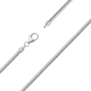Kette Schlange 1,2mm rund 38cm Silber 925