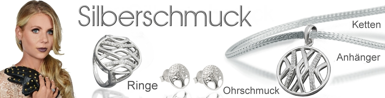 Moderner Silberschmuck