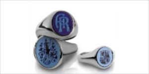 Ringe Siegel Monogramm Silber