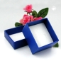 Preview: Schachtel Karton blau 40x45x30 Ringe Ohrschmuck