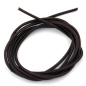 Preview: Lederband Rundschnur Rindleder 2mm braun gefärbt ca. 1m