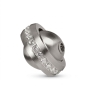 Preview: Wechselschliesse Planet Kugel matt 14mm Ring Zirkonia Edelstahl