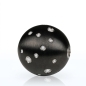 Preview: Wechselschliesse Edelstahl PDV schwarz matt Kugel Zirkonia gestreut 14-18mm