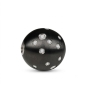 Preview: Wechselschliesse Edelstahl PDV schwarz matt Kugel Zirkonia gestreut 14-18mm