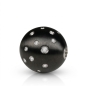 Preview: Wechselschliesse Edelstahl PDV schwarz matt Kugel Zirkonia gestreut 14-18mm