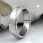 Preview: Ring Edelstahl Streifen schräg 60