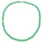 Preview: Kette 7mm Eloxalkette Anker weit oval grün-matt Aluminium 50cm