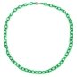 Preview: Kette 7mm Eloxalkette Anker weit oval grün-matt Aluminium 50cm