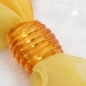 Preview: Tuchring 35x34x23mm Spirale Kunststoff orange-transparent glänzend