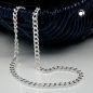 Preview: Kette 3mm Flachpanzerkette diamantiert Silber 925 19cm