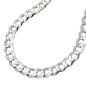 Preview: Kette 4,5mm flache Panzerkette Silber 925 55cm