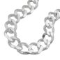 Preview: Armband 11x2mm Weitpanzer Silber 925 21cm