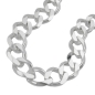 Preview: Armband 11x2mm Weitpanzer Silber 925 23cm