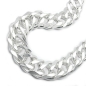 Preview: Armband 11x3,5mm Zwillingspanzer Silber 925 21cm