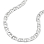 Preview: Armband 4,2mm Stegpanzerkette glänzend Silber 925 21cm