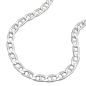 Preview: Collier Kette 4,2mm Stegpanzerkette glänzend Silber 925 50cm