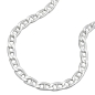 Preview: Kette 4,2mm Stegpanzerkette glänzend Silber 925 60cm