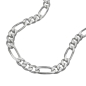 Preview: Armband 4,8mm Figarokette flach Silber 925 21cm