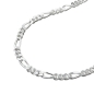 Preview: Kette 2mm Figarokette Silber 925 38cm