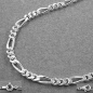 Preview: Armband 3mm Figarokette Silber 925 21cm