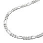 Preview: Armband 3mm Figarokette Silber 925 21cm