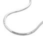 Preview: Kette 1,3mm Schlangenkette fünfkantig diamantiert Silber 925 50cm