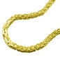 Preview: Kette Collier 3,5mm Königskette 70cm Silber 925 vergoldet