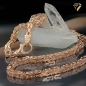 Preview: Kette Collier 5mm Königskette Silber 925 rose vergoldet 70cm