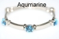 Preview: Armband Stretch Strass mit Stein nach Wahl