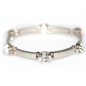 Preview: Armband Stretch Strass mit Stein nach Wahl