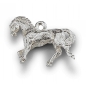 Preview: Anhänger Pferd massiv 14Kt 585 WEISSGOLD