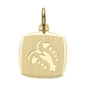Preview: Anhänger Sternzeichen eckig 11x10mm Krebs 8Kt 333 GOLD