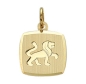 Preview: Anhänger Sternzeichen eckig 11x10mm Löwe 8Kt 333 GOLD