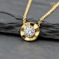 Preview: Anhänger Brillant 0,07ct mit Ankerkette 42-45cm 585 GOLD