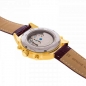 Preview: SELVA Herren Armbanduhr Santos Sonne Mond vergoldet