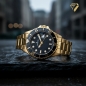 Preview: DUGENA Herrenuhr gold Diver 4461010 Quarz