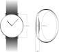 Preview: Dugena Damenuhr weiss gold Amica Ceramica 4460773 Quarz