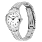 Preview: SELVA Damen Quarz Armbanduhr mit Edelstahlband Zifferblatt weiß Ø 27mm