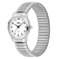 Preview: SELVA Damen Quarz Armbanduhr mit Zugband Zifferblatt weiß Ø 27mm