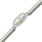 Preview: SELVA Damen Quarz Armbanduhr mit Edelstahlzugband bicolor, Zifferblatt weiß Ø 27mm