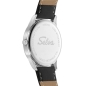 Preview: SELVA Herren Quarz Armbanduhr mit Lederband Zifferblatt schwarz Ø 39mm