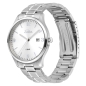 Preview: SELVA Herren Quarz Armbanduhr mit Edelstahlband, Zifferblatt silber Ø 39mm